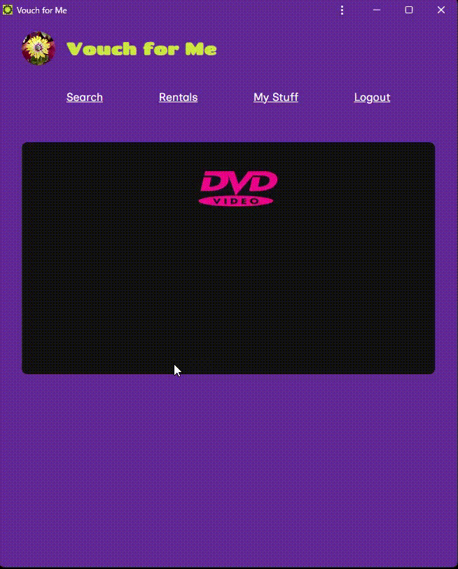 Screenshot of the Vouch for Me project